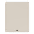 LUMA light taupe premium iPad case made from vegan Saffiano leather with Apple Pencil holder