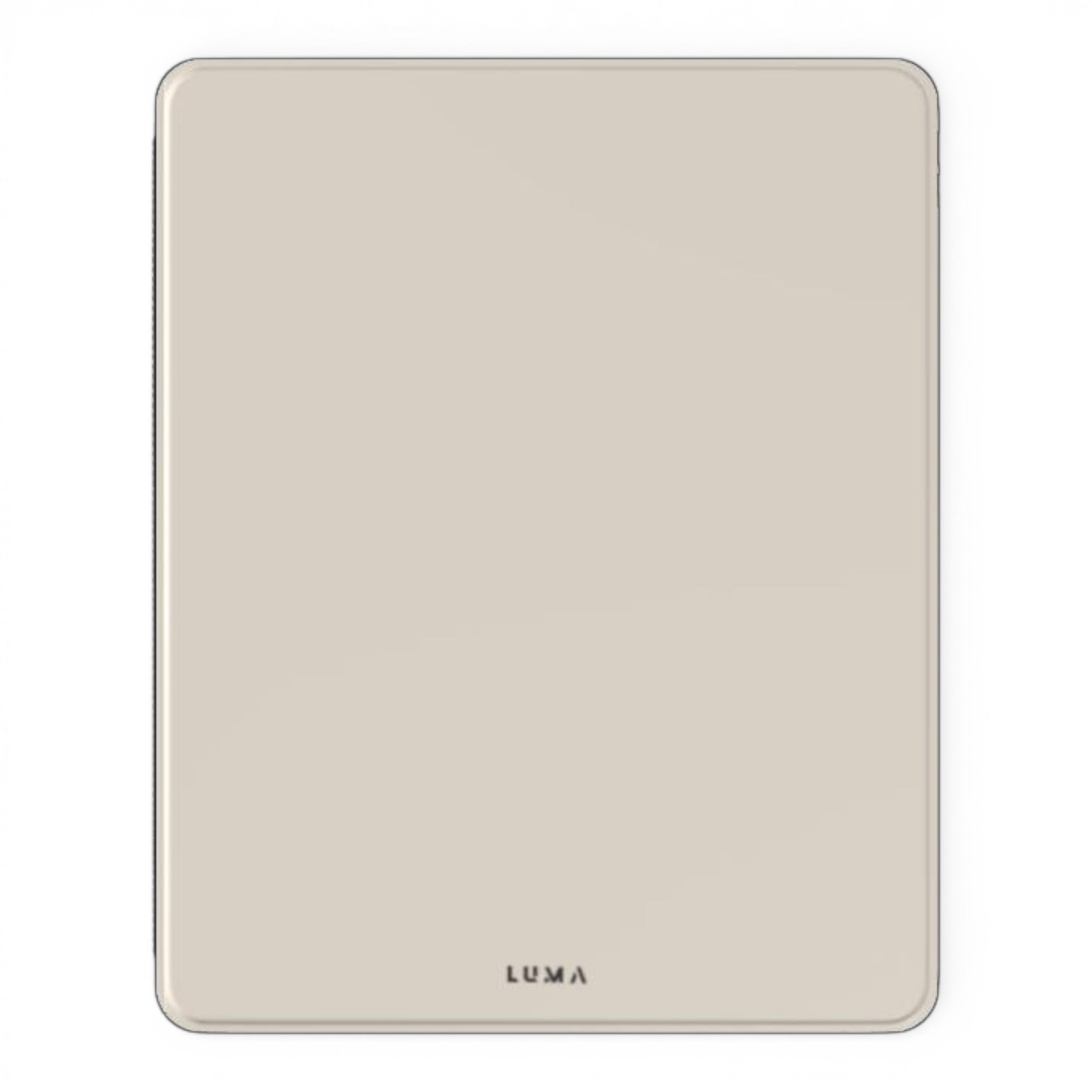 LUMA light taupe premium iPad case made from vegan Saffiano leather with Apple Pencil holder