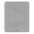LUMA Soft Grey premium iPad case made from vegan Saffiano leather with Apple Pencil holder