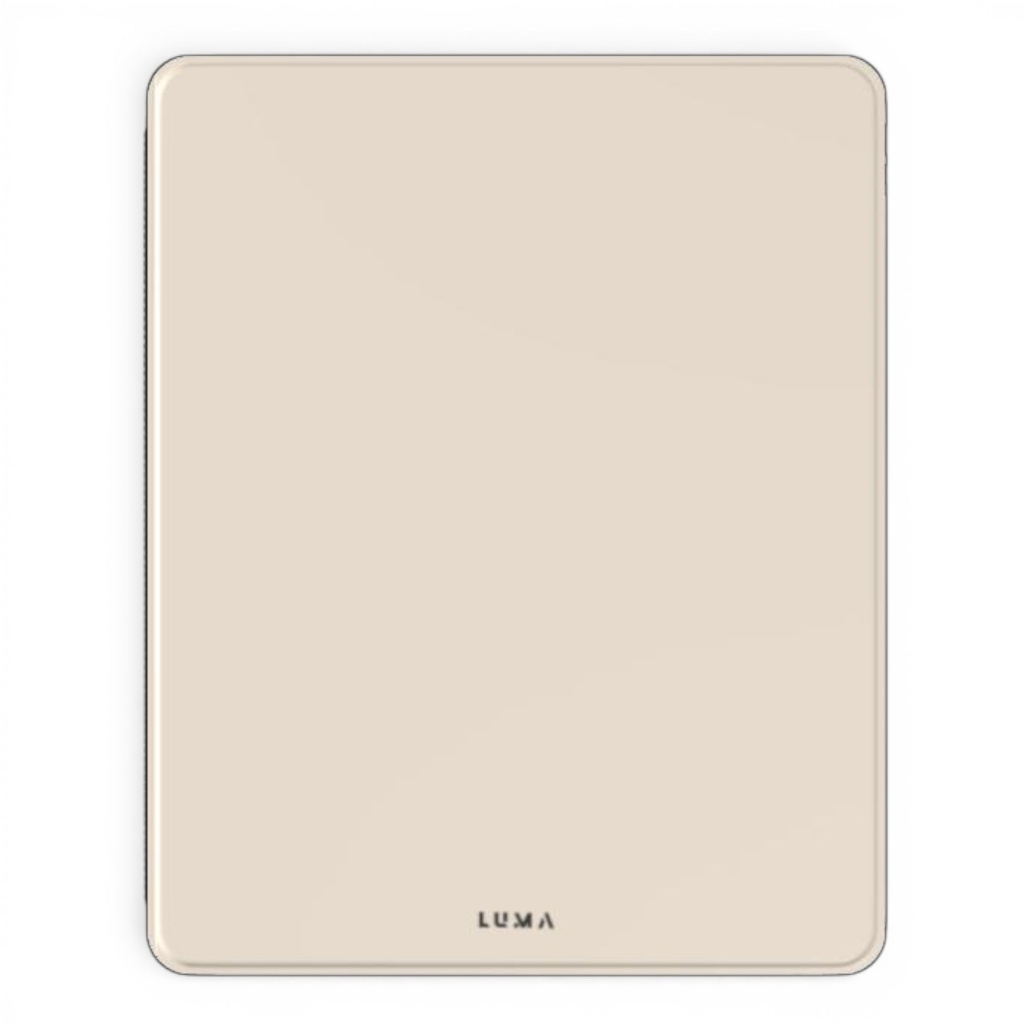 LUMA Warm Sand premium iPad case made from vegan Saffiano leather with Apple Pencil holder